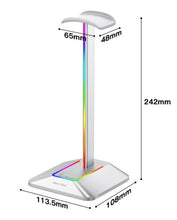 Dual Output Colorful Headwear Headset Display Rack Data Transmission Headphone Holder RGB Luminous Gaming