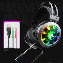 M5 Gaming Headset RGB Colorful Luminous Anti-Noise Heavy Bass Cable