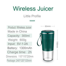 Portable Blender Juicer Cup – Compact, Rechargeable, 300ml