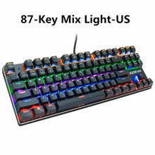 87-Key Mechanical Gaming Keyboard - Green/Red Switches