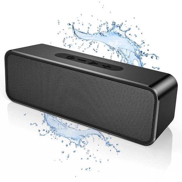 Portable Bluetooth Speaker, Wireless Speaker with Loud Stereo Deep Bass Sound, Outdoor Speakers with Bluetooth 5.0, 6H Playtime,66Ft Bluetooth Range, Dual Pairing for Home,Party