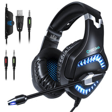 Gaming Headset PC Stereo Earphones Headphones Casque With Mic LED Light For New One Laptop Tablet Mobile