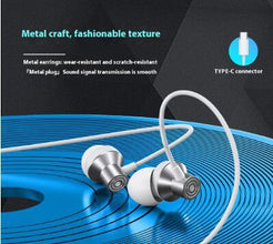 Fully Compatible With Type-c Stereo Wired Headphones