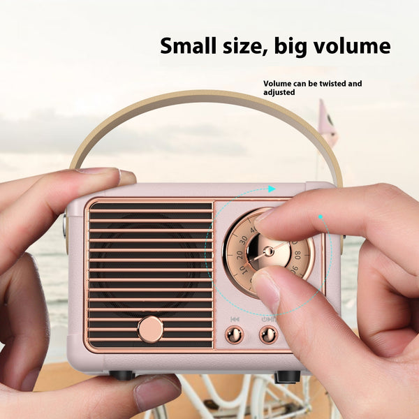 Bluetooth Audio Retro Mini Portable Wireless Card Vehicle-mounted Speakers Desktop Audio