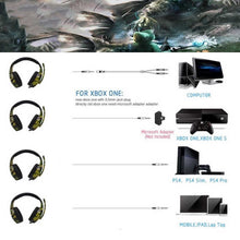 Camouflage Gaming Headset - Stereo Bass, Mic for PS4/PS3, PC & Switch