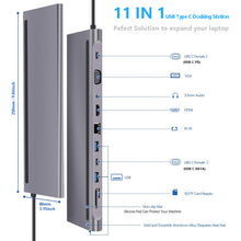 11-in-1 USB 3.0 Laptop Docking Station – Multifunctional Hub