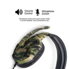 Camouflage Gaming Headset - Stereo Bass, Mic for PS4/PS3, PC & Switch