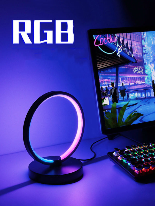 RGB Atmosphere Desk Lamp - Remote Controlled, LED, Gaming & Bedroom