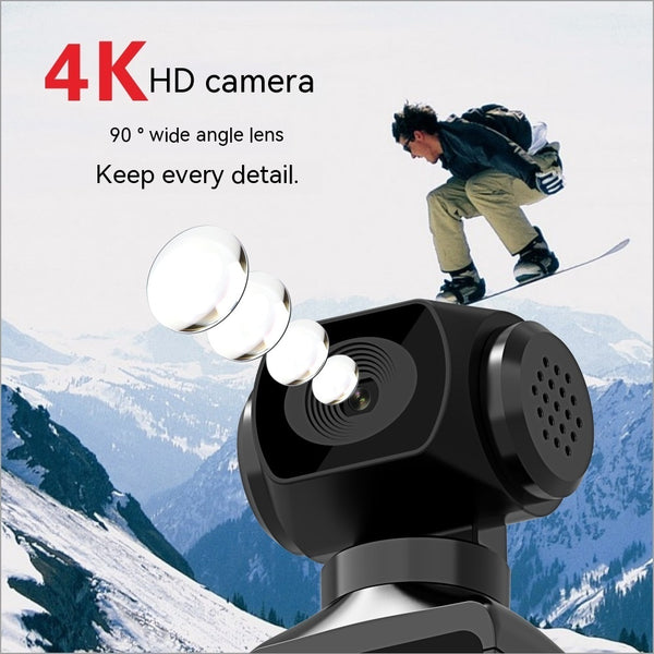 4K Sports Pocket Camera with 270° Rotation