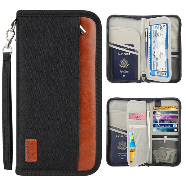 Anti-Theft RFID Blocking Travel Passport Holder - Secure & Stylish