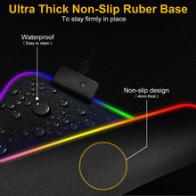 RGB Gaming Mouse Pad - Large - Luminous LED - Non-Slip - Rubber Base