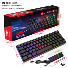 RGB Lighting 61 Keys Wired Gaming Membrane Keyboard