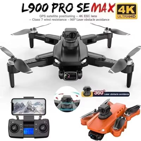 Professional L900 Pro SE MAX Drone GPS 4K WIFI FPV Camera 360° Obstacle Avoidance Brushless Motor RC Quadcopter Mini Dron Toy