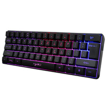 HXSJ 61 Key Gaming Membrane Keyboard RGB Light Multiple Shortcut Combination Factory In Stock