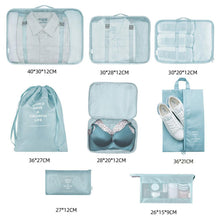 8-Piece Travel Luggage Packing Cubes - Organize Your Trip with Ease