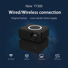 YT300 Home Portable Mini Projector 24 ANSI HD 1080P Wired And Wireless Mobile Home Theater Projection