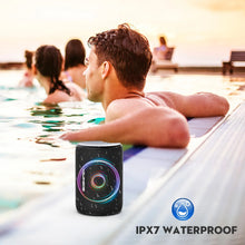 Bluetooth Speaker Portable, IPX7 Waterproof Wireless Outdoor Speaker, TWS Pairing, 12H Playtime, Black