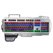 Green Axis Metal Panel With Wrist Splint Wired Professional Gaming Keyboard