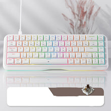 68-Key Compact Wired Keyboard: Simple & Stylish for Office & Gaming