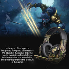 Camouflage Gaming Headset - Stereo Bass, Mic for PS4/PS3, PC & Switch