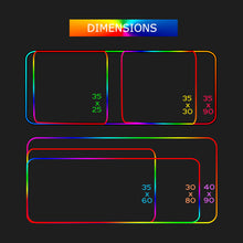 RGB Gaming Mouse Pad - Large - Luminous LED - Non-Slip - Rubber Base