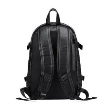 Stylish Leather Backpack with USB Charging Port