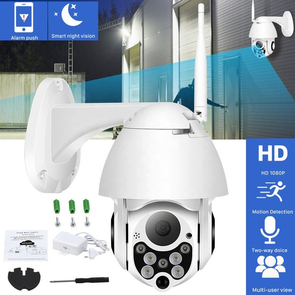 Outdoor WiFi Security Camera - 1080p Dome Camera with Night Vision