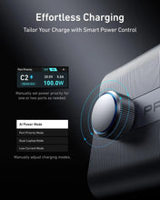 250W GaN USB-C Charging Station with LCD Display, Ultra-Fast 6-Port Power Hub