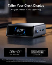 250W GaN USB-C Charging Station with LCD Display, Ultra-Fast 6-Port Power Hub