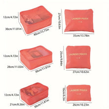 6pcs Travel Bag Set: Suitcase Packing Cubes