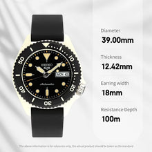 Original SEIKO 5 Men's Automatic Mechanical Watch - 10Bar Waterproof, Luminous, Fashion & Casuaport Watch Japanese Reloj Hombre