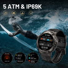 AMAZTIM T3E GPS Smartwatch - 5ATM IP69K - AMOLED - Bluetooth Calling - 170+ Sports Modes