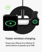 Belkin 3-in-1 MagSafe Wireless Charging Stand, 2nd Gen, 33% Faster Charging for Apple Watch, iPhone 15/14/13 Series, and AirPods