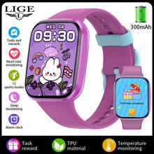 LIGE Kids' Smartwatch – Health Monitor, Interactive Features, Sports & Study Companion