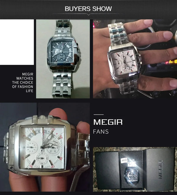 MEGIR Original Luxury Men's Quartz Watch