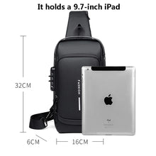 Sleek Anti-Theft Crossbody Bag | USB Charging | Waterproof | Durable