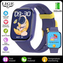 LIGE Kids' Smartwatch – Health Monitor, Interactive Features, Sports & Study Companion