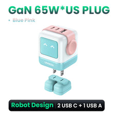 UGREEN 65W GaN PD Fast Charger, Robot Design, USB-C, PPS, Qualcomm Quick Charge for iPhone 16/15/14, Xiaomi, MacBook Pro, and More