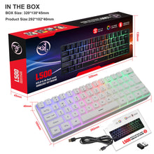 RGB Lighting 61 Keys Wired Gaming Membrane Keyboard