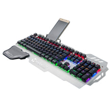 Green Axis Metal Panel With Wrist Splint Wired Professional Gaming Keyboard