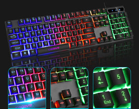 Colorful Backlit Gaming Usb Wired Gaming Keyboard