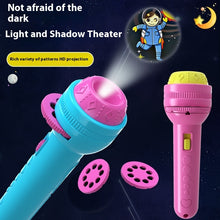 Flashlight Luminous Toy Picture Recognition Children Projector