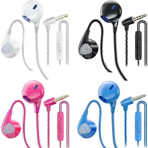 Sports Belt Wheat Color In-ear Headphones For Wire-controlled High Sound Quality