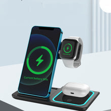 3-in-1 Wireless Charger Stand - Foldable & Ambient Light